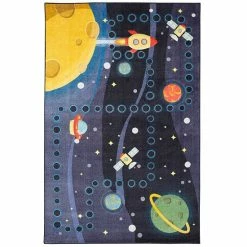 Mohawk Home Mohawk® Home Kids Interactive Prismatic Space Rocket EverStrand Rug