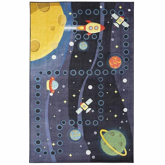 Mohawk Home Mohawk® Home Kids Interactive Prismatic Space Rocket EverStrand Rug 6 Mohawk Home Mohawk® Home Kids Interactive Prismatic Space Rocket EverStrand Rug - Image 6