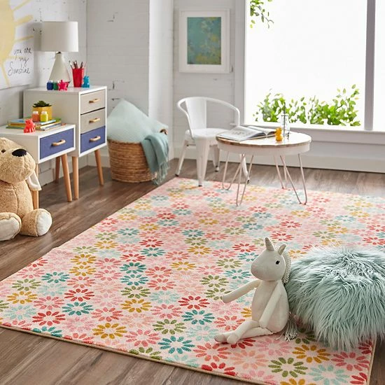 Mohawk Home Mohawk® Home Kids Prismatic Enchanted Floral EverStrand Rug 2 Mohawk Home Mohawk® Home Kids Prismatic Enchanted Floral EverStrand Rug - Image 2