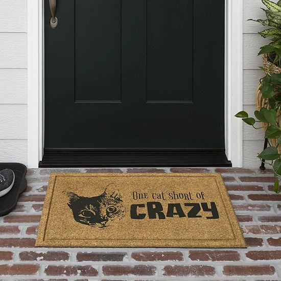 Mohawk Home Mohawk® Home Cat Crazy All Weather Doormat - 18'' X 30'' 2 Mohawk Home Mohawk® Home Cat Crazy All Weather Doormat - 18'' X 30'' - Image 2