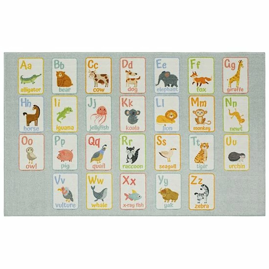 Mohawk Home Mohawk® Home Kids Alphabet Animals Area Rug 3 Mohawk Home Mohawk® Home Kids Alphabet Animals Area Rug - Image 3