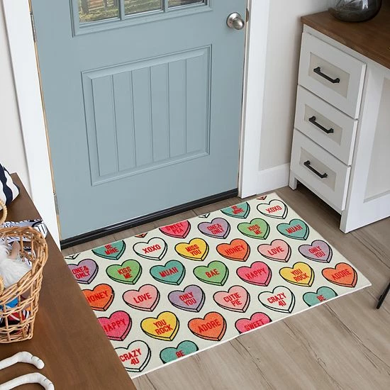 Mohawk Home Mohawk® Home Candy Hearts Rug 2 Mohawk Home Mohawk® Home Candy Hearts Rug - Image 2