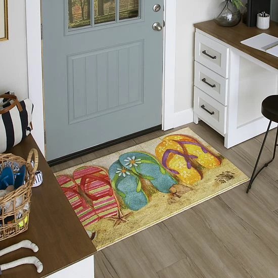 Mohawk Home Mohawk® Home Prismatic Flip Flops In Sand Rug 2 Mohawk Home Mohawk® Home Prismatic Flip Flops In Sand Rug - Image 2