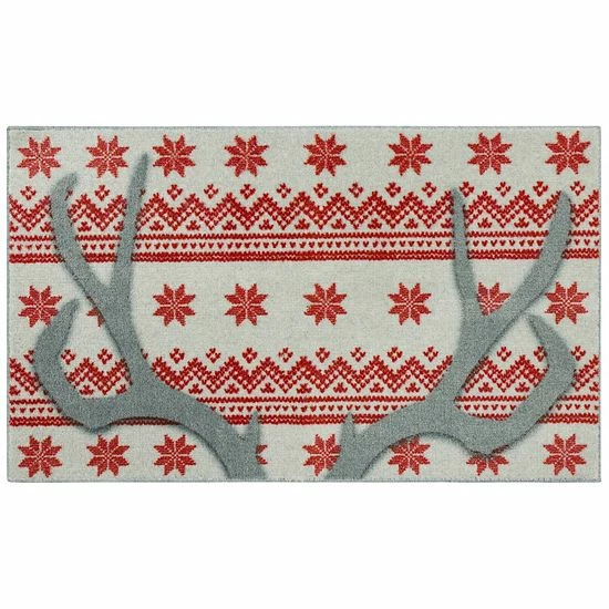 Mohawk Home Mohawk® Home Prismatic Holiday Antlers Rug 1 Mohawk Home Mohawk® Home Prismatic Holiday Antlers Rug