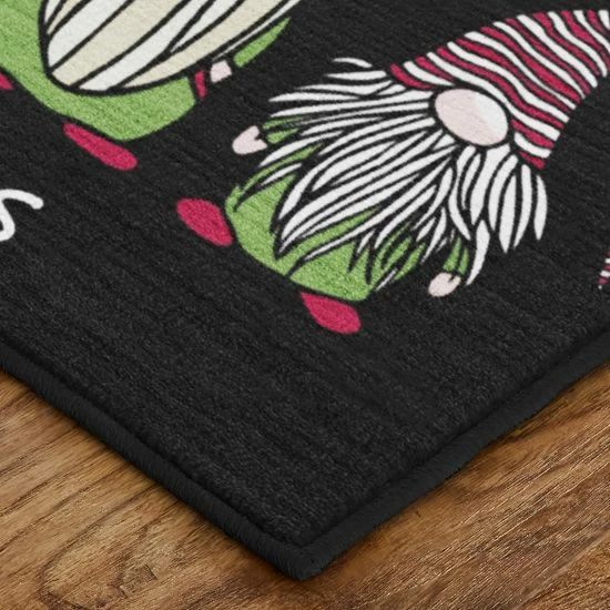 Mohawk Home Mohawk® Home Prismatic Christmas Gnomes Rug Blue 3 Mohawk Home Mohawk® Home Prismatic Christmas Gnomes Rug Blue - Image 3