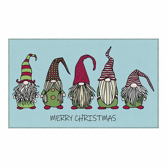 Mohawk Home Mohawk® Home Prismatic Christmas Gnomes Rug Blue 7 Mohawk Home Mohawk® Home Prismatic Christmas Gnomes Rug Blue - Image 7