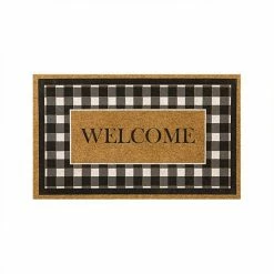 Mohawk Home Farmhouse Plaid "Welcome" Doormat - 18" X 30"