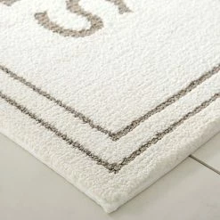 Mohawk Home Mohawk® Home Knitted "His" Bath Rug White Black -Mohawk Home shop unnamed file 717