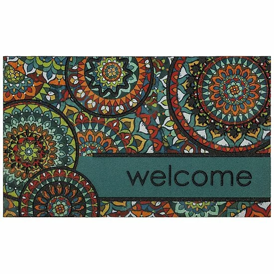 Mohawk Home Mohawk® Home Bohemian "Welcome" Doormat - 18" X 30" 1 Mohawk Home Mohawk® Home Bohemian "Welcome" Doormat - 18" X 30"