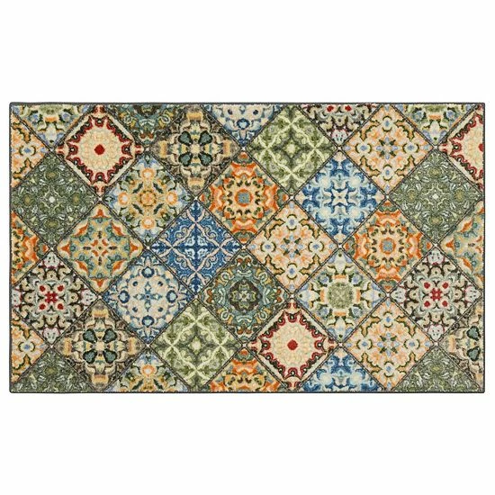 Mohawk Home Mohawk® Home Moraccan Tile Accent Kitchen Rug Green 10 Mohawk Home Mohawk® Home Moraccan Tile Accent Kitchen Rug Green - Image 10