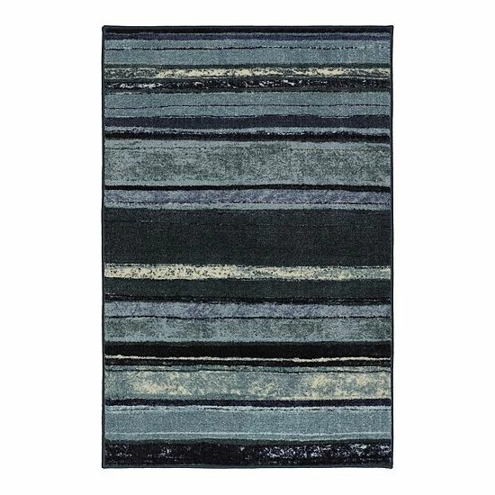 Mohawk Home Mohawk® Home Rainbow Striped Rug Blue 10 Mohawk Home Mohawk® Home Rainbow Striped Rug Blue - Image 10