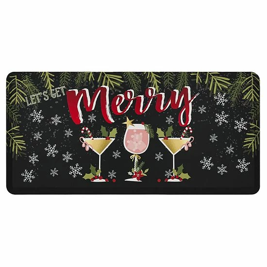 Mohawk Home Mohawk® Home Merry Martinis Cushioned Kitchen Mat 1 Mohawk Home Mohawk® Home Merry Martinis Cushioned Kitchen Mat