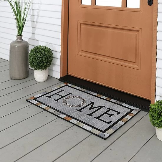 Mohawk Home Mohawk® Home Doorscapes Farmhouse Wreath Home Doormat - 18" X 30" 2 Mohawk Home Mohawk® Home Doorscapes Farmhouse Wreath Home Doormat - 18" X 30" - Image 2
