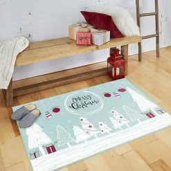 Mohawk Home Mohawk® Home Prismatic Merry Forest Light Blue Rug -Mohawk Home shop unnamed file 970