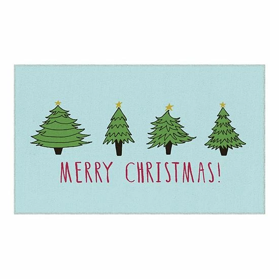 Mohawk Home Mohawk® Home Prismatic Christmas Trees Rug Blue 5 Mohawk Home Mohawk® Home Prismatic Christmas Trees Rug Blue - Image 5